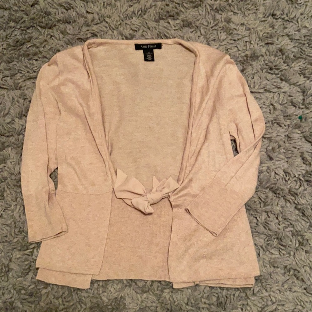 WHBM Tie Front Cardigan